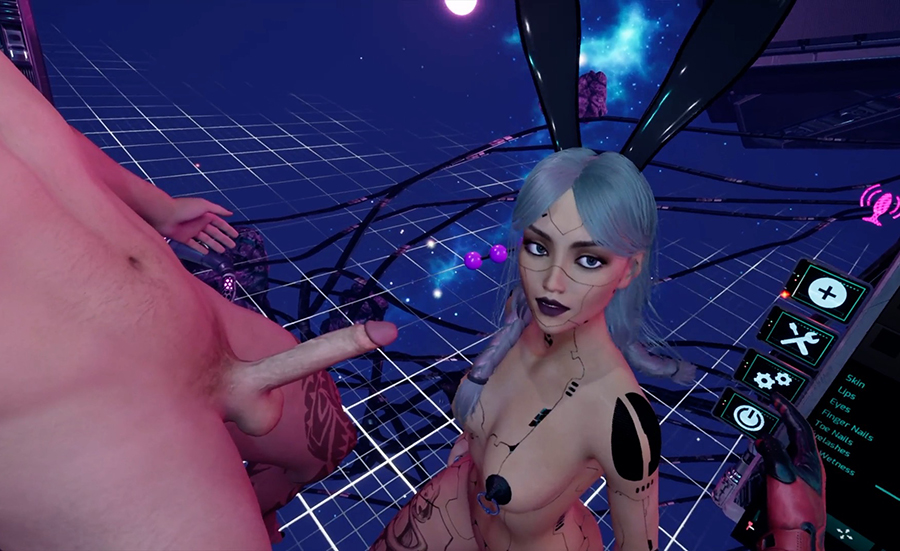 cyberpunk VR porn game